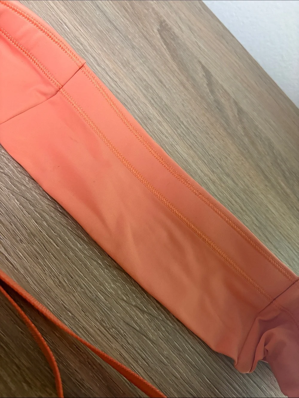 lululemon Fast and Free athletica Coral Orange Slim Waist Pouch